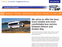 Tablet Screenshot of goldenbaycoachlines.co.nz